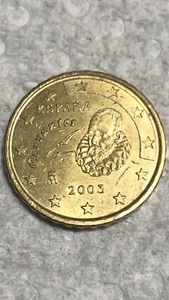 2003 ESPANA (SPAIN) 10 CENT EURO 2003 COIN CERVANTES IN GOOD CONDITION - Picture 1 of 3