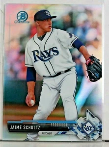 2017 BOWMAN CHROME JAIME SCHULTZ REFRACTOR 179/499 - Picture 1 of 2