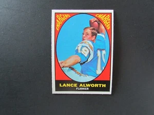 1967 Topps Football Set Break Card #123 Lance Alworth - Bild 1 von 2