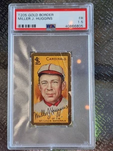 Béisbol Miller J. Huggins T205 Gold Border 1911 PSA 1,5 - Imagen 1 de 2