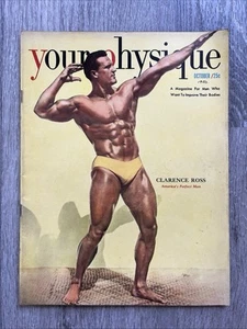Joe Weider YOUR PHYSIQUE Bodybuilding Magazine CLARENCE ROSS OCT 1950 VOL 14 #1 - Picture 1 of 22