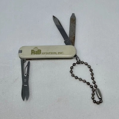 VINTAGE VICTORINOX SWISS STAINLESS ROSTFREI PEN POCKET KNIFE PAB AVIATION 2.25" - Image 1 of 4