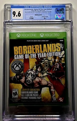 Borderlands Game of the Year Edition Xbox 360 Graded CGC 9.6 A+ New Sealed - Image 1 of 3