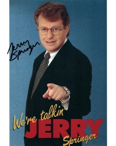 Jerry Springer foto autografata 8x10 foto firmata e certificato di autenticità - Foto 1 di 1