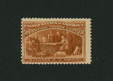 USA Scott # 239 Fine OG LH 30c Columbian US Stamp Cat $225