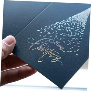 Silver Foil Christmas Cards, Pack of 24 with Envelopes, Christmas Cards - Picture 1 of 7
