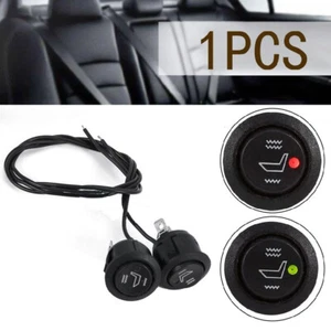 2pcs Universal 3Pin Seat Heater Switch Round Heated Rocker Hi Low On/Off Control - Picture 1 of 13