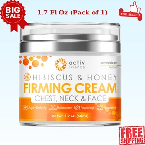 Hibiscus & Honey Firming Cream, Reduce of Neck Lines, Tightens & Smooths 1.7OZ - Picture 1 of 7