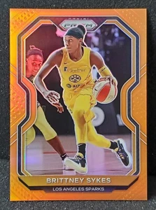 BRITTNEY SYKES 2021 WNBA PANINI PRIZM ORANGE PRIZM PARALLEL /50 CARD #68 SPARKS - Picture 1 of 2