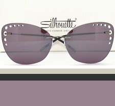 Silhouette Rimless Sunglasses TMA ICON 8157 60 6223 Purple 62-17-145