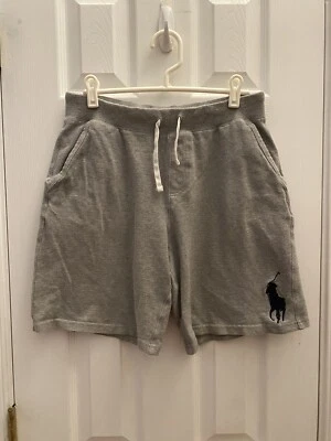 Polo Ralph Lauren Shorts Boys Youth L Drawstring Pocket Polo Logo Gray - Image 1 of 4