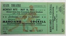 1955 Marciano vs Cockell Championship Fight Off-Site Ticket