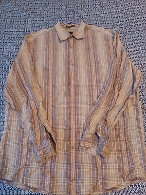 Camisa Jhane Barnes Para Hombre XL Multicolor Botón Japón Abstracto Algodón Tejido Foto 1 de 4