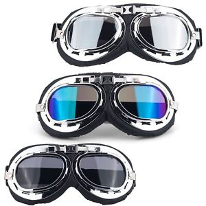 Multi-style Bicycle Motorcycle Riding Goggles Vintage Aviator Glasses Anti-Glare
