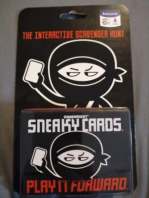 Gamewright SNEAKY CARDS-55 Card Interactive Scavenger Hunt - ENDLESS FUN FOR ALL - Image 1 of 3