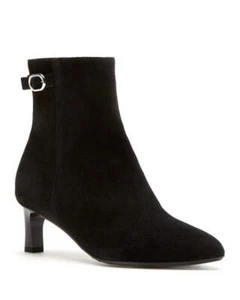 La Canadienne Arizona Suede Buckle Ankle Booties Size 8 - Picture 1 of 2