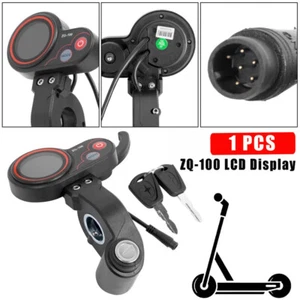Medidor de Scooter Eléctrico Ajustable Pantalla LCD de 6 Pines con Llave Medidor de Kilometraje Velocidad - Imagen 1 de 17