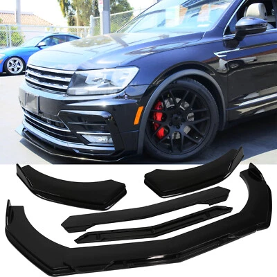 Parachoques delantero divisor de labios cuerpo barbilla inferior para VW Tiguan Limited 07-22 Foto 1 de 4