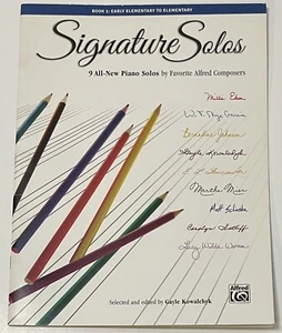 Signature Solos, Book 1: 9 All-New Piano Solos Favorite Alfred Composers 45047 - Picture 1 of 5
