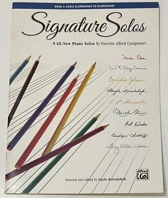 Signature Solos, Book 1: 9 All-New Piano Solos Favorite Alfred Composers 45047 - Image 1 of 4
