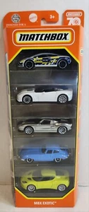 Matchbox 5 Pack MBX Exotic Gallardo Police Corvette ZR1 Ford GT40 Jaguar Lotus - Picture 1 of 11