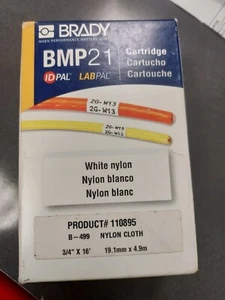 Brady 110895 Labels Cartridge with Ribbon - 0.75" x 16' for BMP21 - Picture 1 of 4