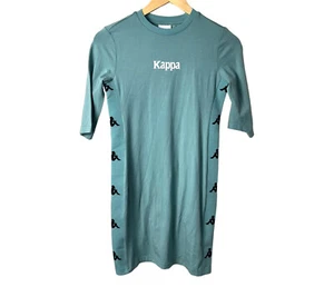 Kappa Teal Color Short Sleeve Pullover Logo T-Shirt Dress Size Small - Picture 1 of 8
