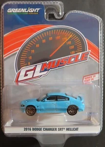 Greenlight 1:64 GL Muscle Series 2016 Dodge Charger SRT Hellcat B5 Blue - Picture 1 of 1
