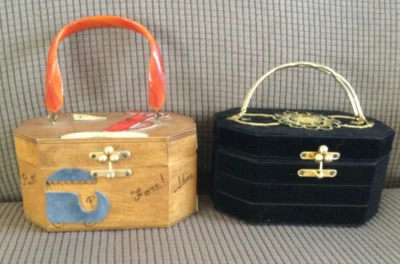 Two Billie Ross of the Palm 海滩木追求高尔夫主题/花式黑色天鹅绒 — 第 1/4 张图片