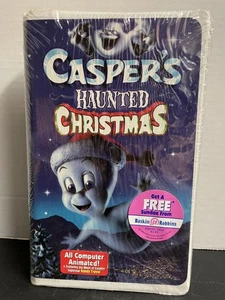 NEW SEALED Casper's Haunted Christmas VHS tape 2000 Clamshell animated kids - Picture 1 of 6