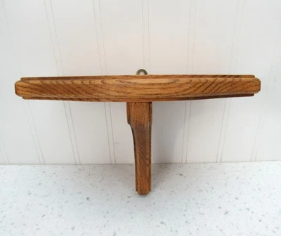 Estantería de pared pequeña de roble macizo de 8" vintage años 80 Foto 1 de 4