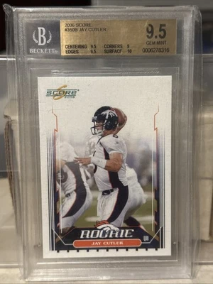 BGS 9.5 - 2006 Pontuação #350B, JAY CUTLER Rookie RC, Denver Broncos, Chicago Bears - Imagem 1 de 3