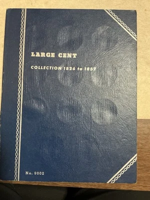 Álbum libro monedas Whitman colección de centavos grandes 1826-1857 relleno parcial leer descripción Foto 1 de 4