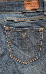 Vintage Guess Los Angeles California Starlet Cigarette Jeans VGC  W28 L 34" Blue - Picture 1 of 17