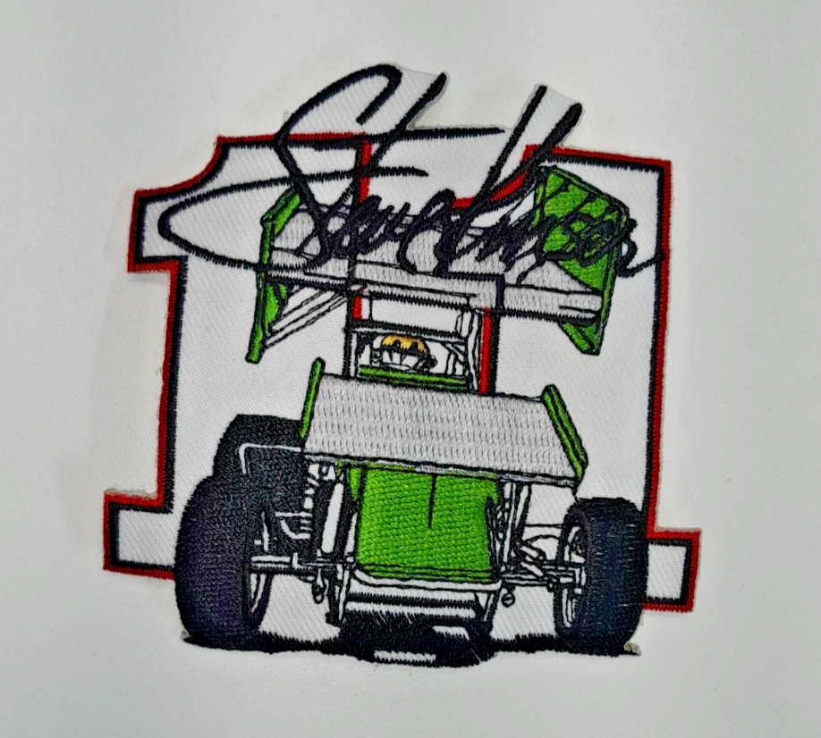 Parche de coche sprint Steve Kinser World of Outlaws #11 bordado vintage nuevo de stock Foto 1 de 1