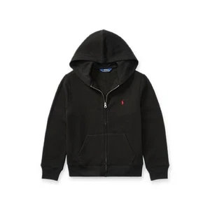 POLO Ralph Lauren Cotton Blend Fleece Boys Hoodie Black Size Small (8) - Picture 1 of 16