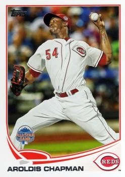 Aroldis Chapman 2013 Topps Update US286 Cincinnati Reds Baseball Card - Image 1 of 2