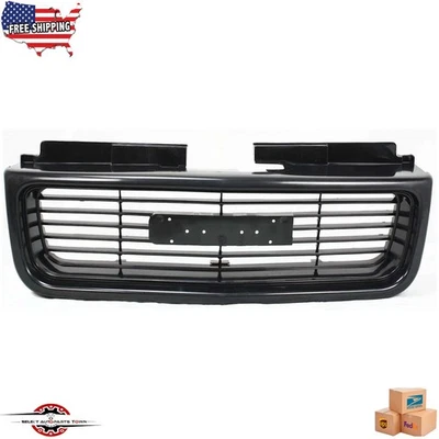 Fits 1998-2004 GMC Sonoma 1998-2005 Jimmy Front Grille Assembly Black Plastic Foto 1 de 4