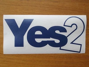 Stimme Ja2 dunkelblau schottische Unabhängigkeit Vinyl Aufkleber Ja indyref2 Schottland - Bild 1 von 3