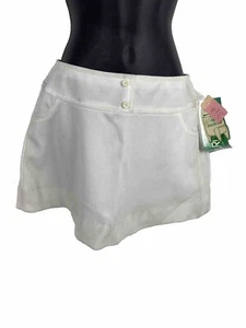 Vintage Tennis Skirt White Court Casuals Sz 11-12 NWT 60s Polyester Made in USA - Picture 1 of 12
