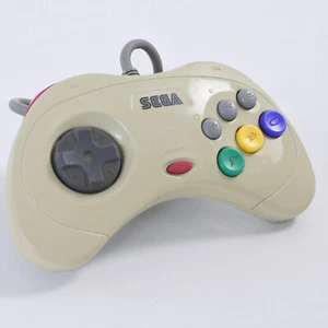 Sega Saturn White Official Controller HSS-0101 Control Pad Working Tested 1635 - Picture 1 of 4