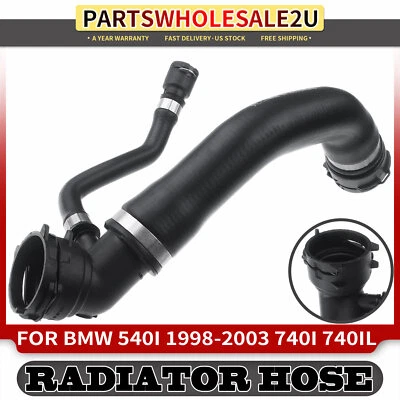 Mangueira de radiador superior para BMW E39 540i 1998-2003 E38 740i 740iL 1999-2001 V8 4.4L  - Imagem 1 de 4