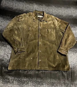 Men's xl 100% leather Perry Ellis jacket - Picture 1 of 8