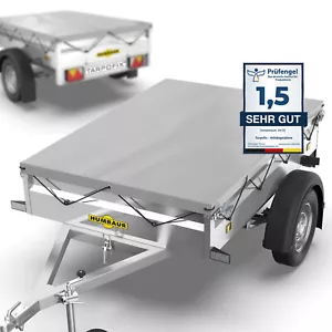 Anhängerplane Flachplane mit Gummiseil 211x116 für Humbaur Steely & Startrailer - Bild 1 von 9