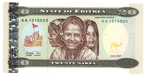 Eritrea ... P-4 ... 20-50 Nakfa ... 1997 ... Choice *UNC*๐ - Picture 1 of 2