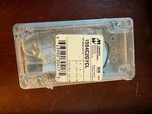 Hammond Manufacturing 1554C2GYCL Watertight Plastic Enclosure 4.274" x 2.6"  tmm - Picture 1 of 6
