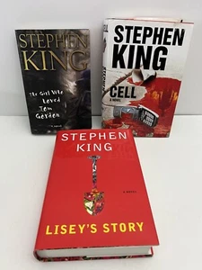 Stephen King Horror Lot of 3 Hardcover Books Girl Tom Gordon Cell Lisey's Story - Imagen 1 de 16