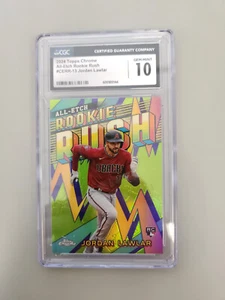 2024 Topps Chrome All-Etch Rookie Rush #CERR-13 Jordan Lawlar CGC 10 GEM MINT - Picture 1 of 3