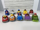 Fisher Price Little People Wheelies Lot Of 10: Cars, Planes, Helicopter