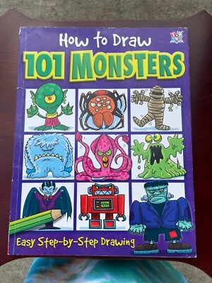 How to Draw 101 Monsters Easy Step-by-Step Drawing How-to-Draw Cute Monster Book - Image 1 of 3